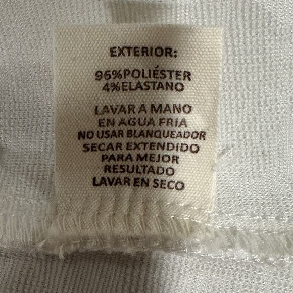 Hem & Thread‎ White Jacquard Textured Fit & Flare Dress side Cutouts Small - Picture 11 of 14